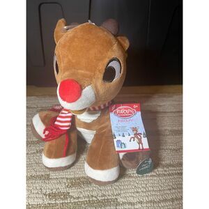 NWT Rudolph The Red Nosed Reindeer Musical Plush Toy Baby’s 1st Christmas Crinkl